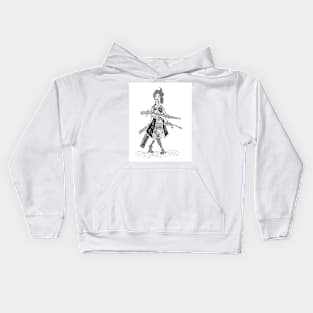 White bone. Kids Hoodie